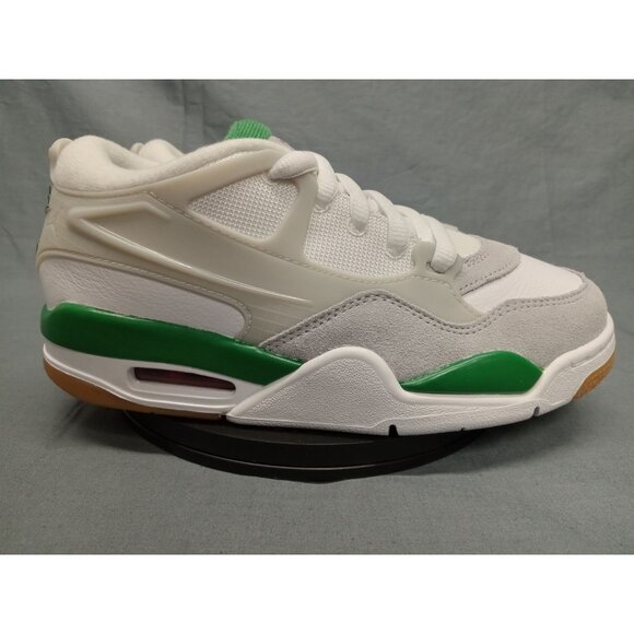 Nike Boys Air Jordan 4 RM (GS) Sneakers Mesh White Green Size 5 NEW NO BOX! - Picture 9 of 11